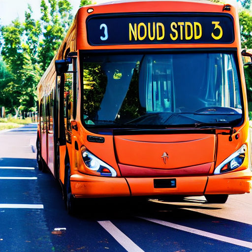 001_A bus stopped on the side of the road while people board it..png